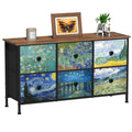 6 Drawer Dresser with Fabric Storage Drawer D2707