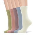 Viscose Bamboo Crew Socks 5 Pairs X7523