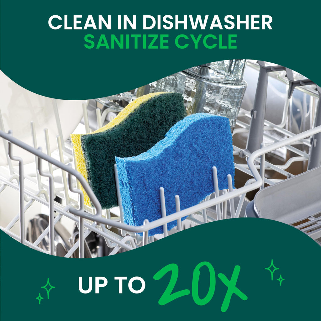 Zero Scratch Scrub Sponge, 9 Pack L566