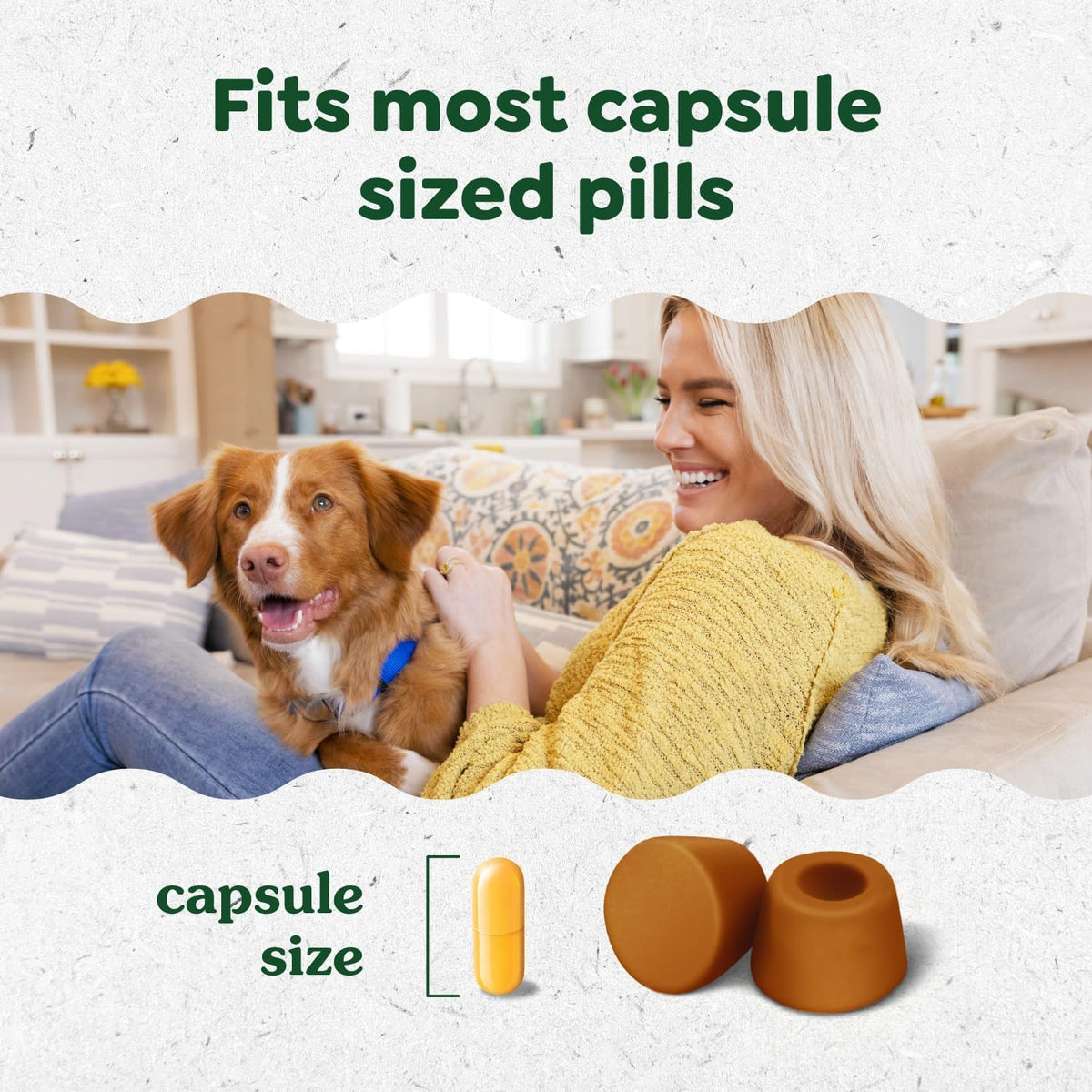 Chicken Flavor Capsule Treats for Dogs 15.8-Ounce 3 Pack M113