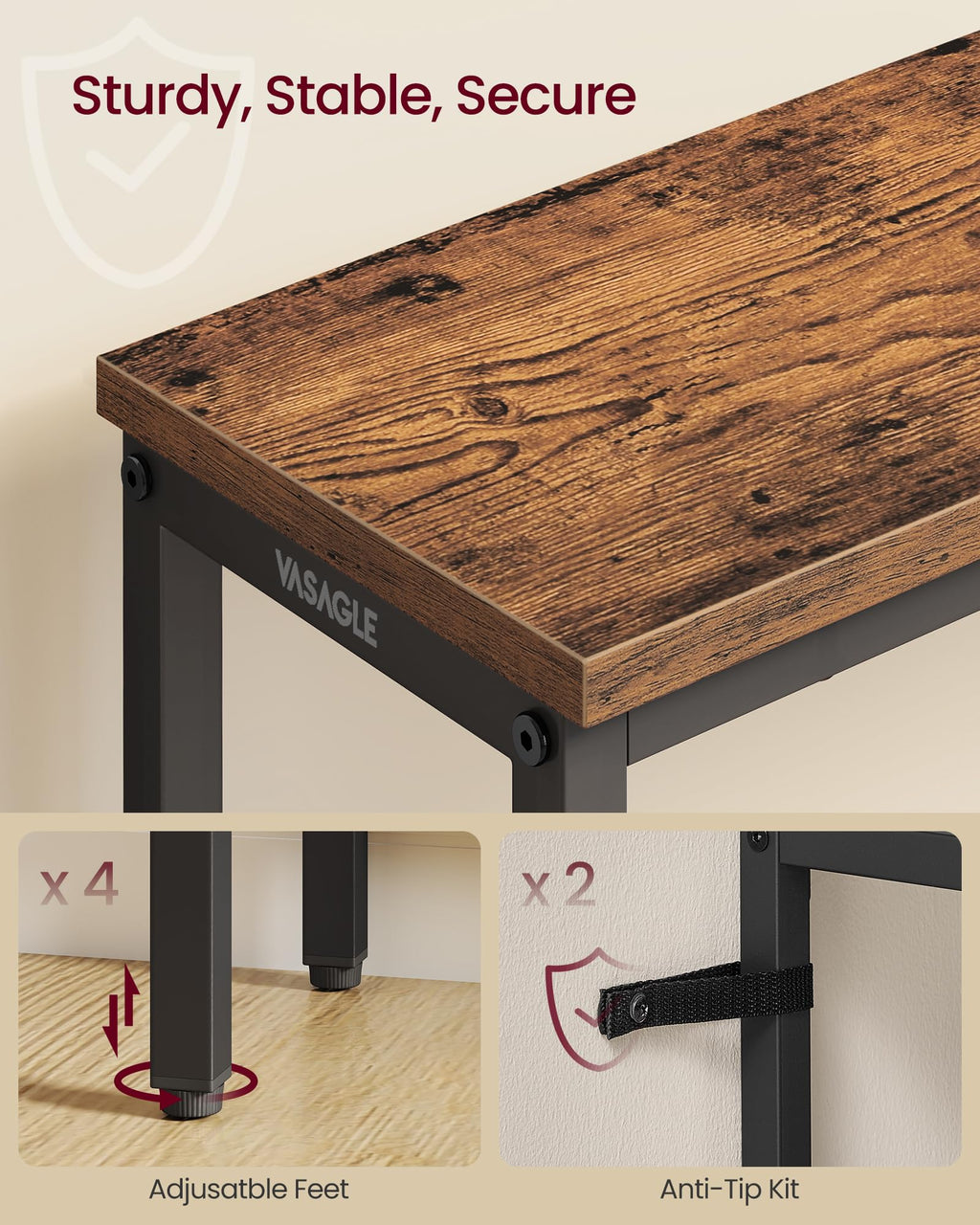 31.5" Narrow 3 Tier Console Table X70713