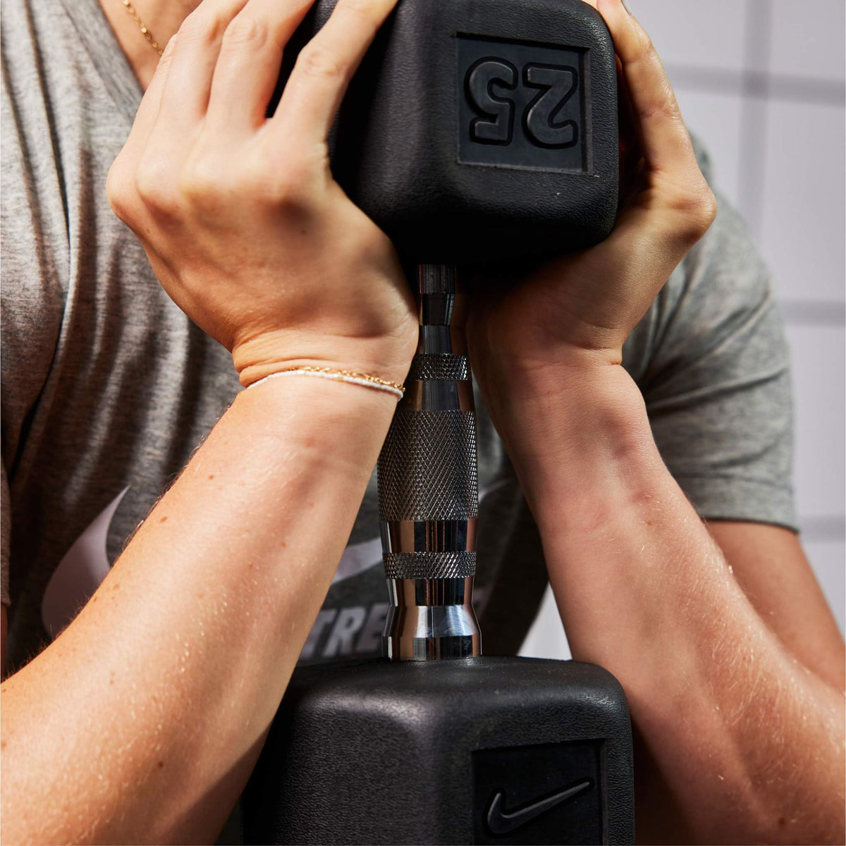 Rubber Hex Dumbbell Pair L9832