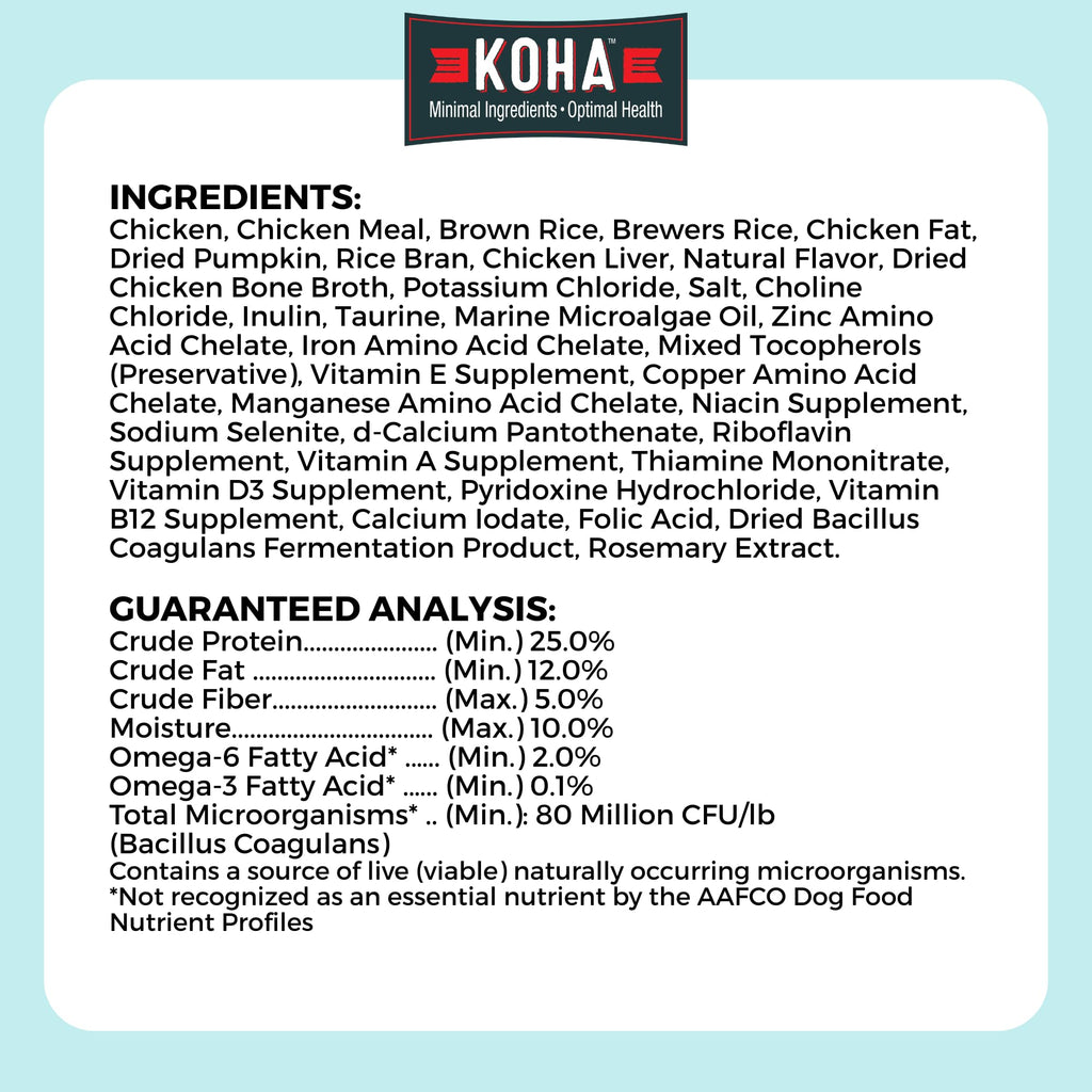 Limited Ingredient Chicken & Brown Rice Dog Food R69975