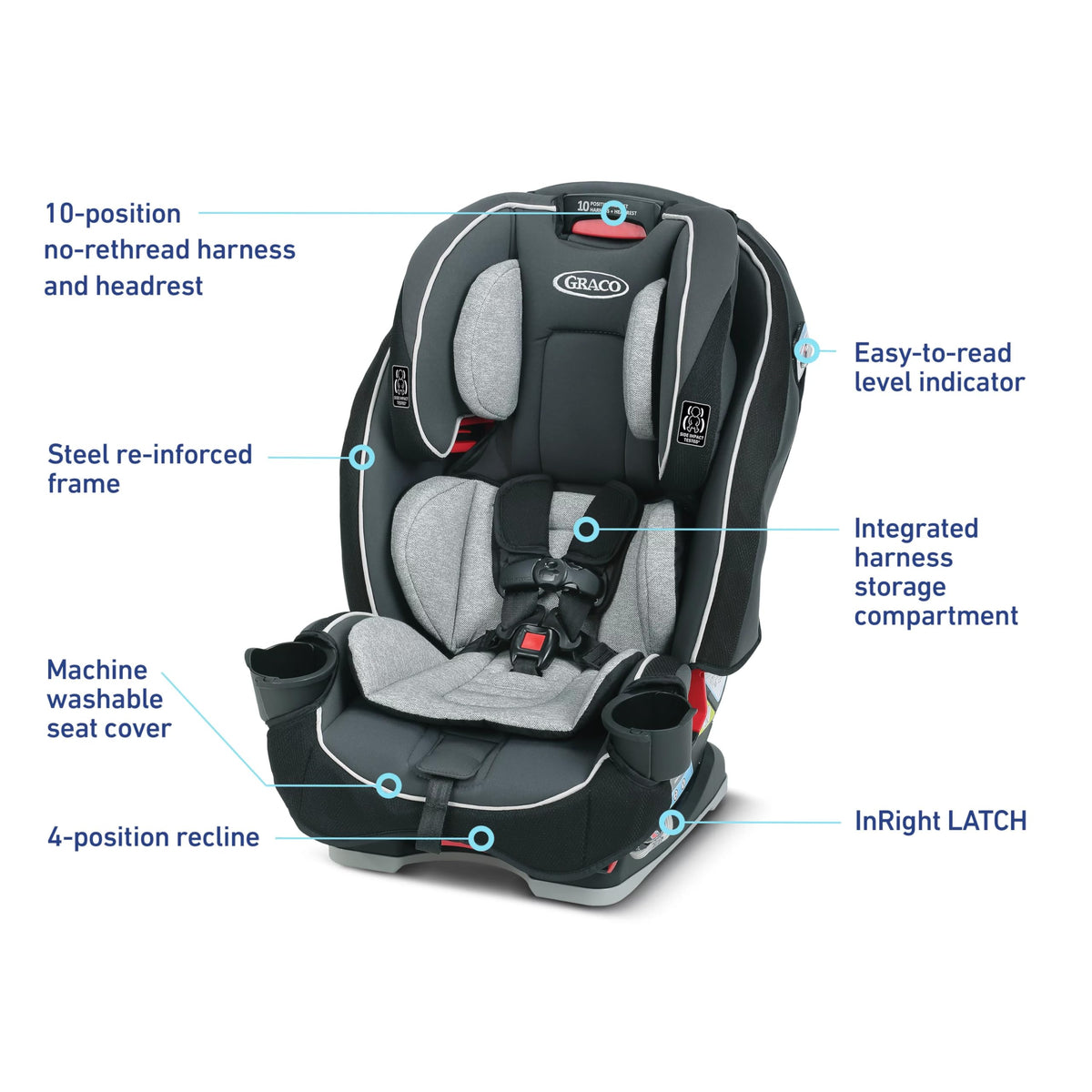 3-in-1 Convertible Car Seat J5007