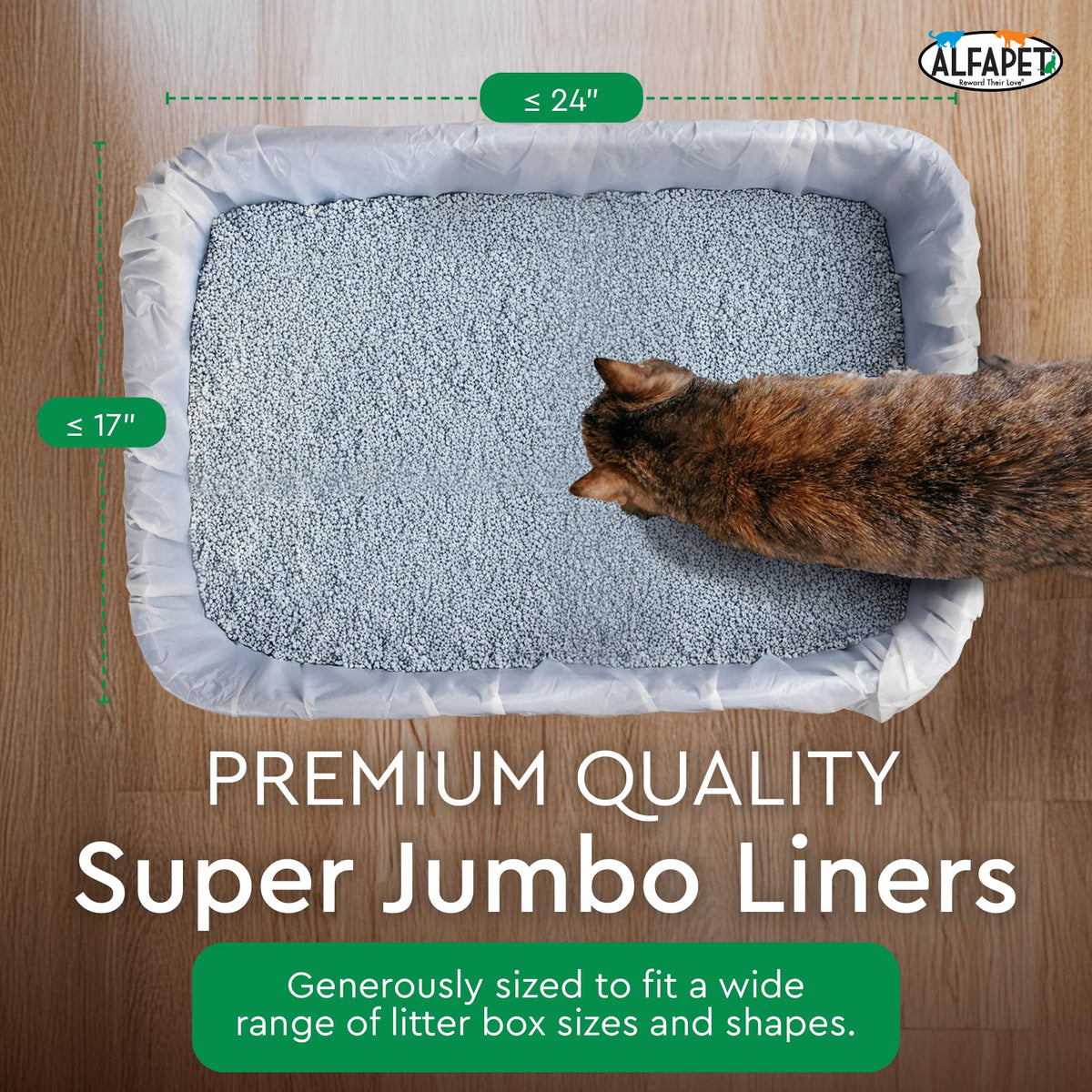 Heavy Duty 52 Pack Litter Box Liners C6004