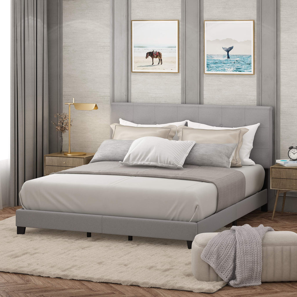 California King Upholstered Platform Bed Frame P18303