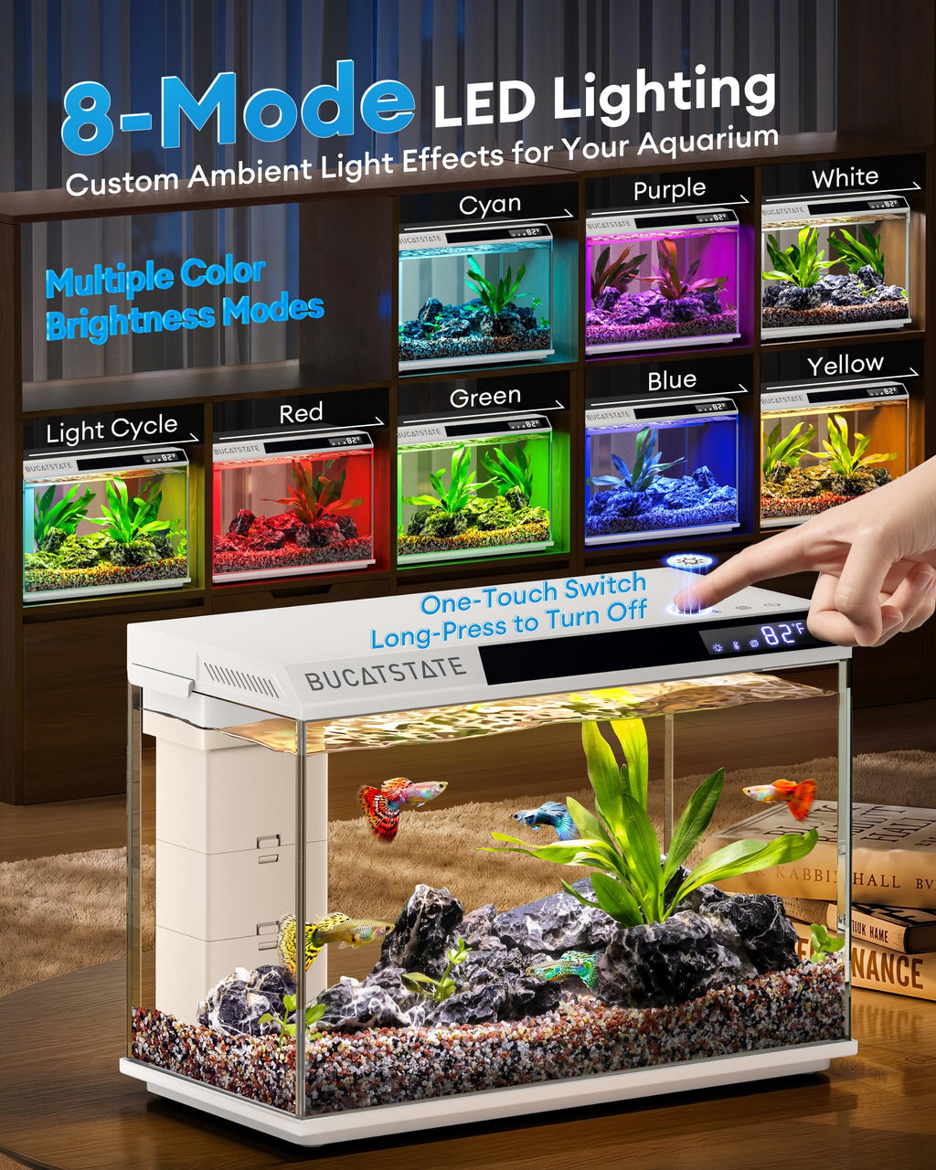 2.6 Gallon Small Fish Tank V495454
