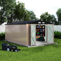 10x14 ft Metal Outdoor Storage Shed B1310